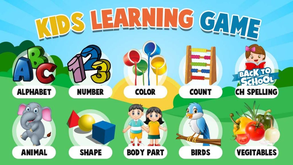phần mềm học tiếng anh cho bé kids learning game